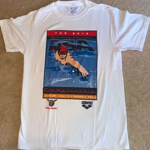 2016 Atlanta Swimming Association championship White T-Shirt Size small